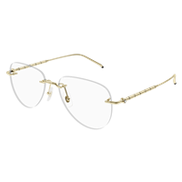 Montura de gafas Montblanc Hombre MB0312O002-GOLD-GOLD-TRANSPARENT55 - MB0312O002-GOLD-GOLD-TRANSPARENT55